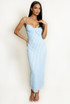 Polka Dot Strappy Midi Dress