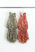 Printed Halter Mini Dress 