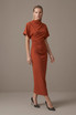 Gathered Waist Midi Dress