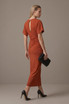 Gathered Waist Midi Dress