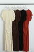 Gathered Waist Midi Dress