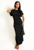 Gathered Waist Midi Dress