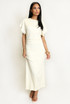 Gathered Waist Midi Dress
