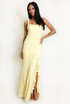 Lace Split Front Maxi Dress