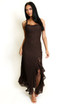 Lace Split Front Maxi Dress