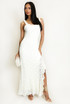Lace Split Front Maxi Dress