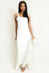 Lace Split Front Maxi Dress