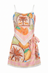 Tribal Print Hanky Top and Tie Skort Set