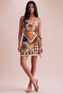 Tribal Print Hanky Top and Tie Skort Set