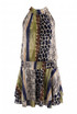 Reptile Printed Halter Mini Dress (PRE ORDER)