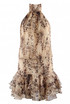 Halter Tiered Hem Playsuit