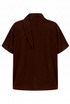 Mandarin Collar Loop Closure Blouse