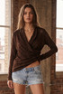 Lace Twist Asymmetric Blouse