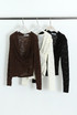 Lace Twist Asymmetric Blouse