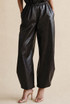 PU Balloon Hem Trouser