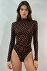 Polka Dots Long Sleeves Bodysuit