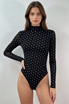 Polka Dots Long Sleeves Bodysuit