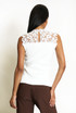 Floral Applique Fine Knit Top