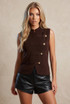 Drummer Boy Sleeveless Fine Knit Top