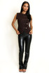 Drummer Boy Sleeveless Fine Knit Top