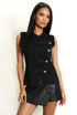 Drummer Boy Sleeveless Fine Knit Top