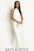 Sequin Halterneck Open Back Maxi Dress