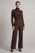 Chain Trim Tailored Trousers