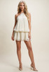 Chiffon Halterneck Mini Dress