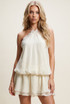 Chiffon Halterneck Mini Dress