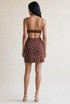 Polka Dot Cut Out Back Mini Dress