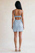 Polka Dot Cut Out Back Mini Dress