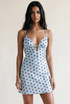Polka Dot Cut Out Back Mini Dress