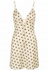 Polka Dot Cut Out Back Mini Dress