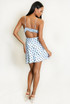 Polka Dot Cut Out Back Mini Dress