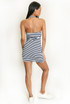 Halter Stripes Mini Dress