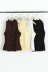 Mandarin Satin Sleevless Blouse
