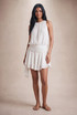 Crinkle Side Drapped Mini Dress(PRE ORDER)