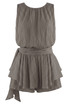 Crinkle Side Drapped Mini Dress