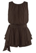 Crinkle Side Drapped Mini Dress