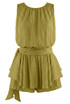 Crinkle Side Drapped Mini Dress