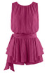 Crinkle Side Drapped Mini Dress