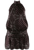 Scarf Print Halter Blouse and Flowing Skirt Set