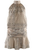 Scarf Print Halter Blouse and Flowing Skirt Set
