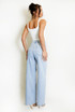 Washed Wide Leg Dad Fit Jeans