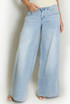 Washed Wide Leg Low Rise Jeans