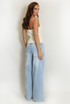Washed Wide Leg Low Rise Jeans