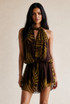 Tropical Chiffon Halterneck Playsuit