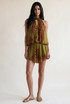 Tropical Chiffon Halterneck Playsuit