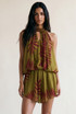 Tropical Chiffon Halterneck Playsuit