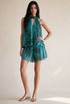 Tropical Chiffon Halterneck Playsuit